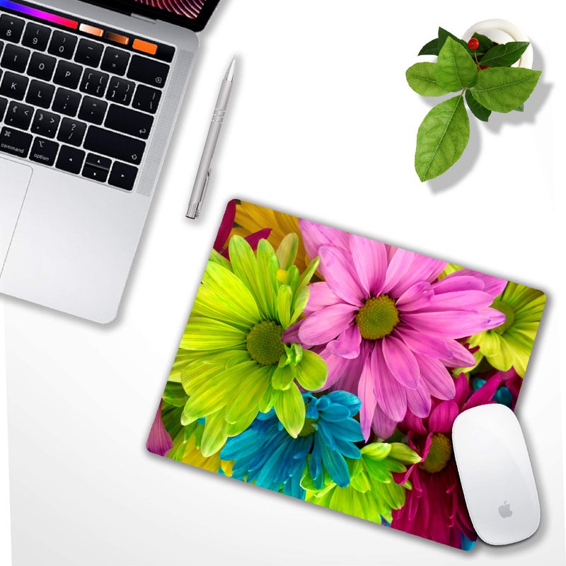 SHALYSONG Watercolor Flower Mousepad Computer Mouse pad with Design Personalized Mouse pad for Laptop Computer Office Decoration Accessories Gift - Image 2